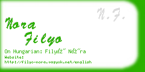 nora filyo business card